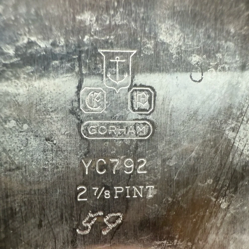 Vintage Gorham Paul Revere Silver-plate Tea Pot YC792